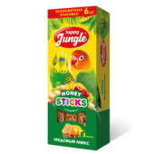 Happy Jungle Палочки для птиц медовый микс 6 шт