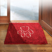 Dog Gone Smart "Dirty Dog Doormat", супервпитывающий коврик, S, 40,5x58,55 см, красный