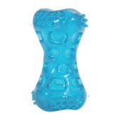 Zolux Игрушка хрустящая косточка 9,5 см (розовая/голубая)