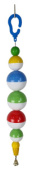 Данко-Зоо Игрушка для попугаев на тросике с колокольчиком "5 шариков"37 см