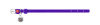 Collar Ошейник для собак кожаный WAUDOG Glamour с QR паспортом, фиолетовый, Ш 12 мм, Дл 21-29 см