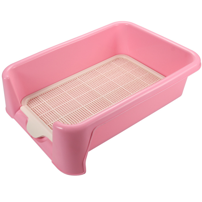 Triol Туалет P587 для собак,сетка в комплекте, 40*40*15,5 смГолубой, Розовый