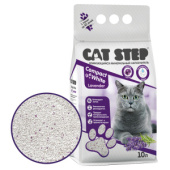 Cat Step Compact White Lavеnder, наполнитель комкующийся минеральный, 10 л