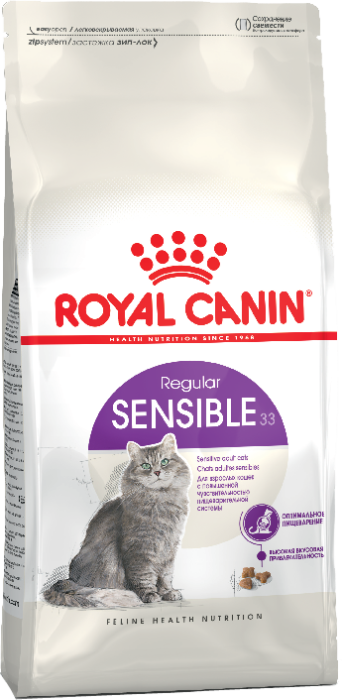 Royal Canin Sensible 33 сухой корм для взрослых котов и кошек с чувствительной пищеварительной системой,15 кг, 2 кг, 400 гр, 4 кг, 1,2 кг, 200 г