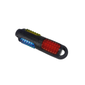 Догман Игрушка для собак из термопластичной резины Палка разноцветная светящаяся, 19 см