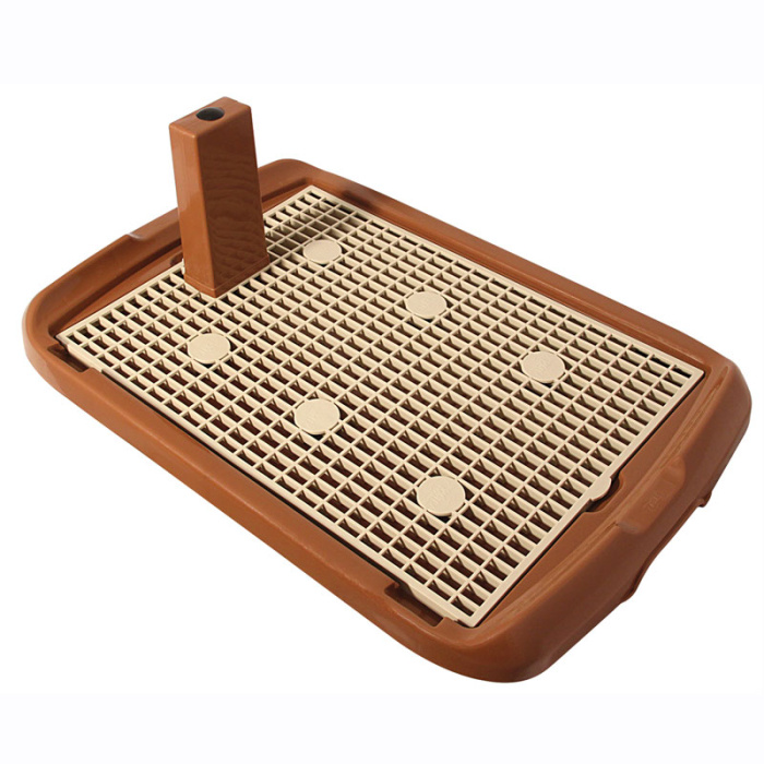 Triol Туалет PL002 для собак со столбиком, 60*40*4 см (Коричневый, 10441006)