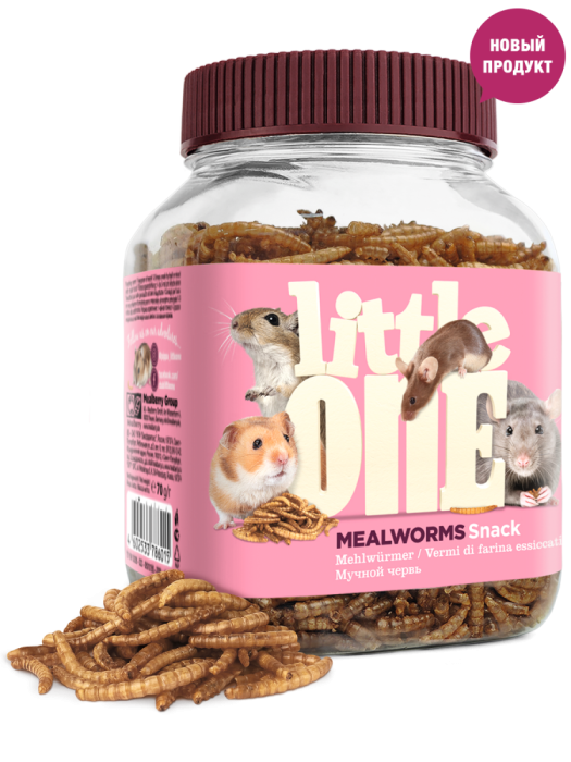 Little One Мучной червь для грызунов, 70 г