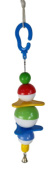 Данко-Зоо Игрушка для попугаев на тросике с колокольчиком "2 пропеллера" 29 см