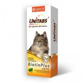 Unitabs Biotinplus, паста с биотином и таурином для кошек, 120 мл