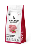 BOWL WOW Корм сухой для щенков средних пород собак с индейкой, рисом и добавлением клюквы, 2 кг