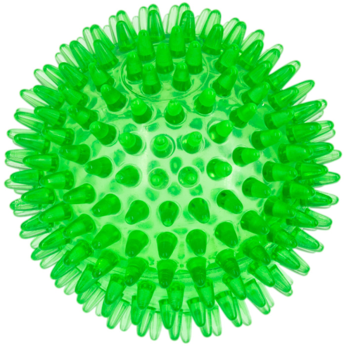 Zoo One Crystal Мяч массажный 10 см прозрачный, (Зеленый (5100C-1))