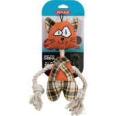 Zolux Кот-хулиган Игрушка комбинированная для собак, 25 см