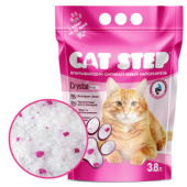 Cat Step Arctic Pink силикагелевый наполнитель для кошек розовые гранулы 3,8 л