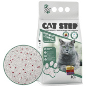 Cat Step Compact White French Soap, наполнитель комкующийся минеральный , 10 л