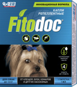 АВЗ Fitodoc Капли для собак до 10 кг репеллентные 1пипетка*1мл