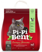 Pi-Pi-Bent Сенсация свежести, наполнитель для кошек, комкующийся, 5 кг