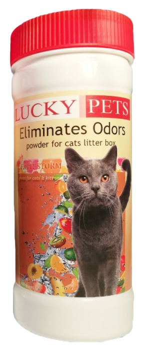 Lucky pets Frut Storm, дезодоратор для кошачьего туалета, с ароматом фруктов, 400 г