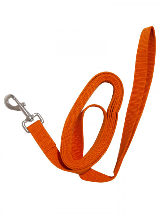 Зооник Поводок брезентовый для собак, 2 м.*25 мм (Оранжевый 11471-2)