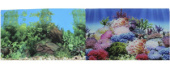 PRIME Фон для аквариума двухсторонний Коралловый рай/Подводный пейзаж 50*100 см