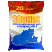 Зооник наполнитель комкующийся для кошек, 20 л