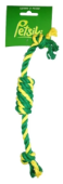Petsiki Сарделька канатная 1шт малая (желтый-зеленый-зеленый)