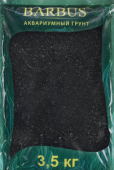 BARBUS Грунт для аквариума "Премиум", натуральный, кварц, цвет: черный, 2-4 мм, 3,5 кг