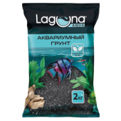 Laguna AQUA Грунт "Песок черный", 1-2 мм, 2 кг