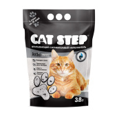 Cat Step Arctic Black&White, наполнитель впитывающий силикагелевый, 3,8 л