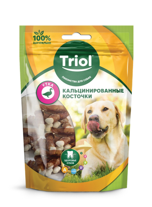 Triol Кальцинированная косточка с уткой, 70 г