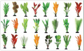 BARBUS Шелковое растение в ассортименте 20 см (24 шт МИКС) PLANT 083/024