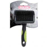 Zolux Щетка-пуходерка пластиковая с гибкими щетинками, размер S