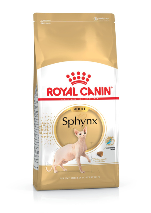 Royal Canin Sphinx 33, Сухой корм для взрослых кошек породы сфинкс,10 кг, 2 кг, 400 гр