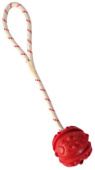 Trixie Игрушка для собак 33482 Мяч на веревке, 7 см
