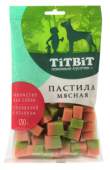 TiTBiT Лакомство для собак Пастила мясная с говядиной и яблоком 130 г