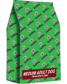 ZOORING MEDIUM ADULT DOG Сухой корм-холистик для взрослых собак средних пород Телятина и рис,