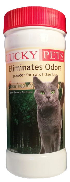 Lucky pets Forest Freshness, дезодоратор для кошачьего туалета, с ароматом "Лесная свежесть", 400 г