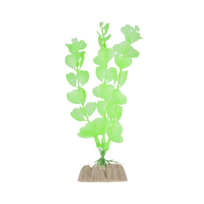 GLOFISH Растение пластиковое GLOFISH, флуоресцентное зеленое 15,24 см