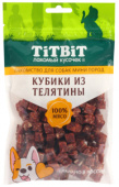 TiTBiT Кубики из телятины для собак мини пород 100 г