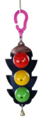 Данко-Зоо Игрушка для попугаев на зеркале с колокольчиком "Светофор большой"28 см