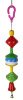 Данко-Зоо Игрушка для попугаев на тросике с колокольчиком "Гантеля большая" 35 см