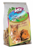 LOLO PETS HERBAL для грызунов и кроликов банановые чипсы 150 г