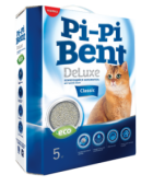 Pi-Pi-Bent DeLuxe, Делюкс Классик, наполнитель для кошек, комкующийся, 5 кг