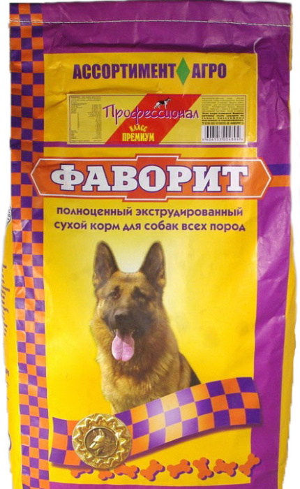 Фаворит Профессионал полнорационный сухой корм для собак всех пород с повышенной активностью, 13 кг