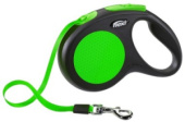 Flexi Limited Edition Neon Reflect M поводок-рулетка до 25 кг Лента 5 м, зеленый