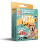 Secret Vita Line, витамины для собак, с L-каратином, говядина, 60 табл