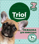 Triol Лежанка для животных круглая "Малыш" M, голубая, 500*500*210мм, серия PUPPY