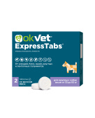 АВЗ Оквет ExpressTabs для собак весом от 30 до 60 кг, от клещей, блох, вшей и гельминтов 2 таб.