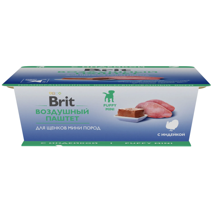 Brit Premium Воздушный паштет с индейкой для щенков мини пород, 100 г