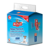 Mr.Fresh Regular, пеленки ежедневные для собак и кошек, 60 х 60 см, 24 штуки