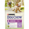 Purina DOG CHOW для взрослых собак старше 9 лет с ягненком,14 кг, 2,5 кг